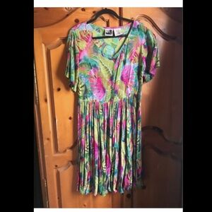 Tropical button down sundress